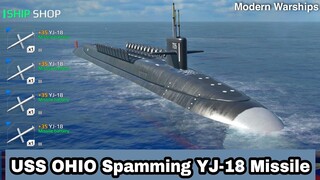 Modern Warships: USS OHIO spamming YJ-18 Missile. online gameplay