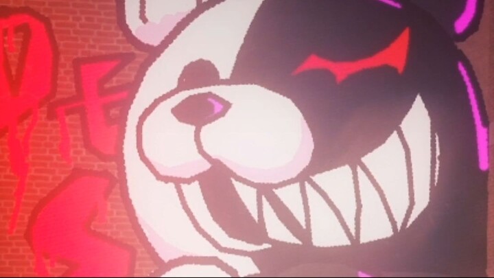 Aku Gambar Monokuma dari Danganronpa di Roblox Spray Paint