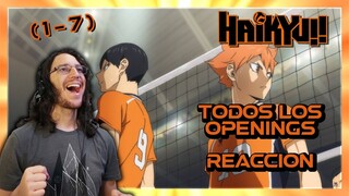 🔥REACCION a TODOS los openings de Haikyuu (1 - 7)