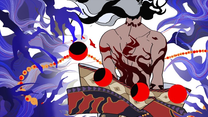 A 2D painting remix video of Onmyoji