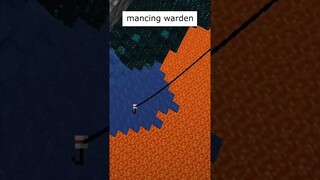 mancing warden di minecraft #shorts