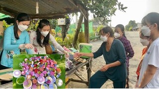 Khai Trương Lại Gánh Hàng Rong Hai Chị Em Làm Mâm Rau Câu Rau Củ Bắt Mắt Bán Không Kịp| NĐMT#201