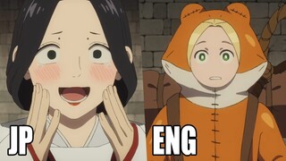 Delicious in Dungeon JP vs ENGLISH DUB Comparison | Ep. #16 (Shuro's Ladies)