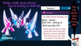 Honkai impact. Khiêu chiến boss Alvins vực đau khổ, buff giáp tay tới nỗi godkiana ko lại :v
