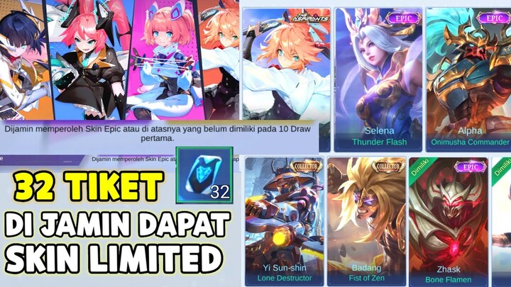 32 TIKET BISA DAPAT SKIN ASPIRANTS & DI JAMIN DAPAT SKIN LIMITED ! MONTON UDAH BAIK