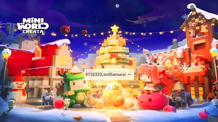 Mini World Christmas 2022 Login Screen