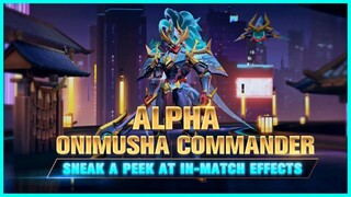 Alpha Onimusha Commander Skin Gameplay | Alpha Onimusha Commander Skin Effect And Release Date