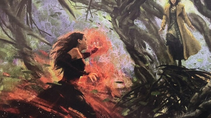 A large-scale spellcasting scene without special effects.