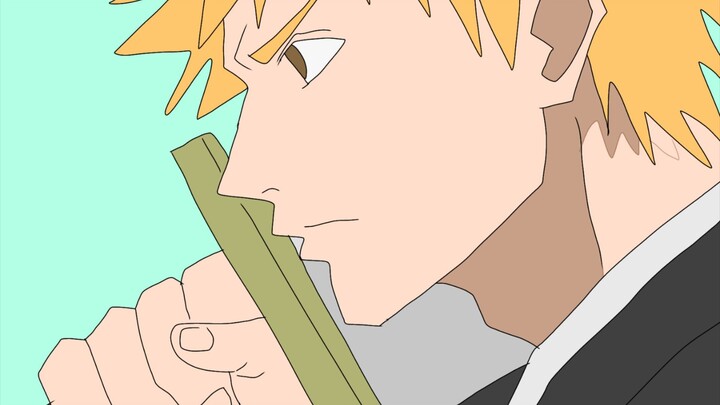 Gambarin Ichigo setelah menggunakan konso untuk pertama kalinya
