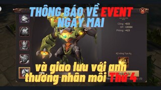 Nay mai là ngày xài tiền nha anh em , thông báo về EVENT ngày mai | Hahy