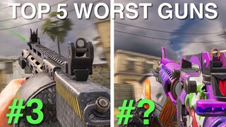 THE TOP 5 WORST GUNS in COD Mobile Official (Season 4)