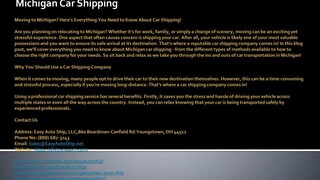 Michigan Car Shipping