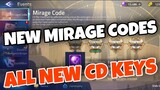 ALL MIRAGE CODES + NEW CD Keys | Mobile Legends Adventure 2021