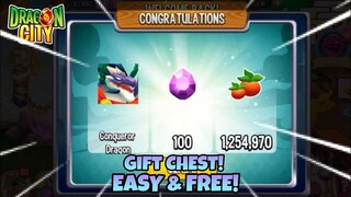 HOW to GET FREE LEGENDARY DRAGON & 100 GEMS with FOODS in DRAGON CITY 2021