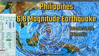 12/15/2019 6.8 Magnitude Philippines Earthquake - Time Lapse Spectros