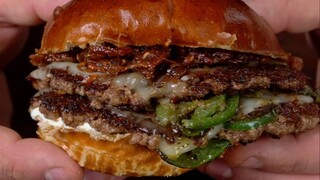 Burger cabai Meksiko super mewah, nikmati kelembutan dan kerenyahan sekaligus