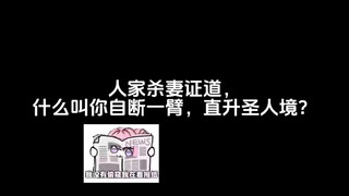 人家杀妻证道，什么叫你自断一臂，直升圣人境？