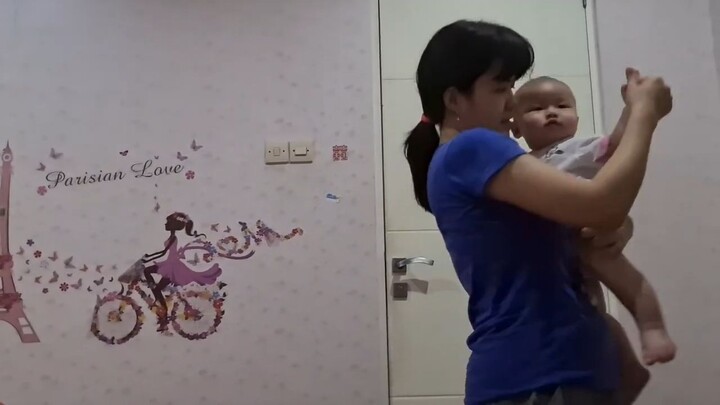 handsome boy bentley algio dancing with mom