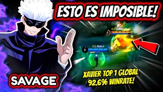 ¡NUNCA VERAS A UN XAVIER HACER ESTO! XAVIER TOP 1 GLOBAL 92.6% WINRATE! | MOBILE LEGENDS