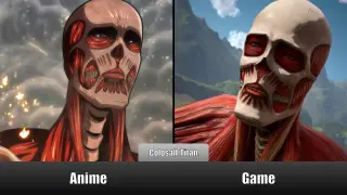 Attack on Titan Game vs Anime Characters Comparison