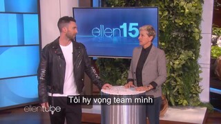 Adam Levine chơi đập đĩa trong The Ellen Show #usuk