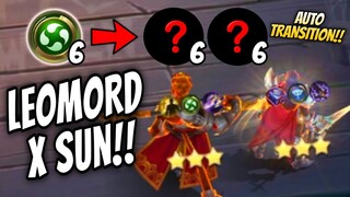 LEGENDARY DUO SUN X LEOMORD !! 6 ELEMENTALIST TRANSITION !! MAGIC CHESS MOBILE LEGENDS