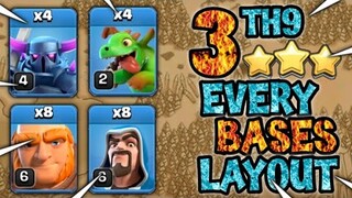 NEW TH9 STRATEGY | BEST TH9 WAR STRATEGY | GIANT PEKKA SMASH | CLASH OF CLANS