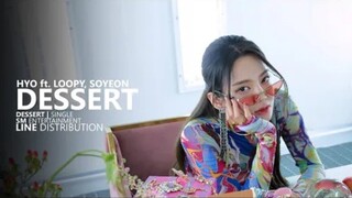 【歌词分配】SM这是有多爱田小娟？！少女时代金孝渊《DESSERT (Feat. Loopy,(G)I-DLE全昭妍)》成员演唱时长分配视频