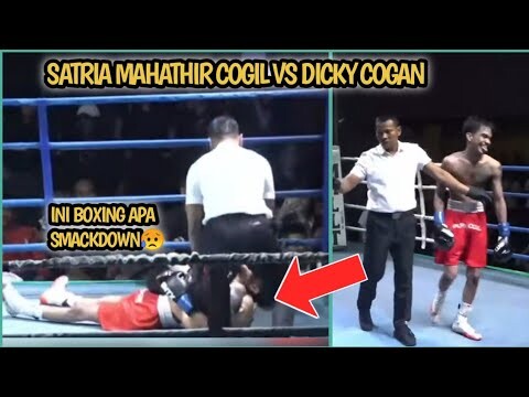 MOMEN SATRIA MAHATHIR BANTING DICKY COGAN DI ATAS RING || SATRIA MAHATHIR VS DIKI COGAN