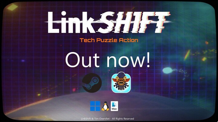 LinkShift - Launch Trailer - Indie Roguelite Action Puzzle Game