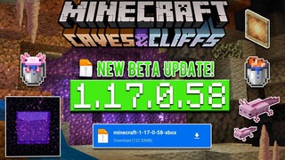 UPDATE! MINECRAFT VERSI 1.17.0.58 PEMBARUAN TERBARU! | PORTALS FIXED + GREEDY AXOLOTLS + BUG FIX!