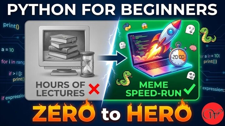 Python Crash Course for Beginners - Learn the Basics by Coding in 20 Minutes