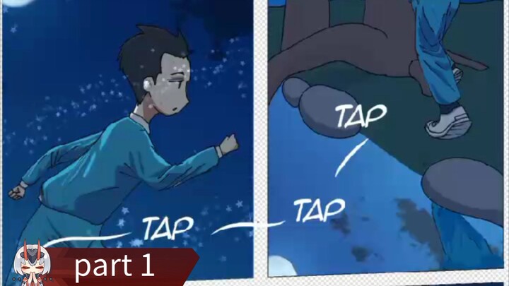 membuat komik dan efek cahaya bulan