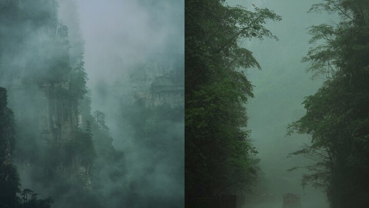 Sau cơn mưa, núi xanh hiện ra