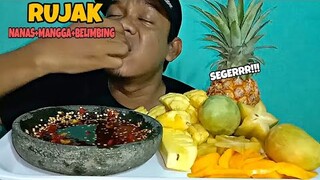 MAKAN RUJAK BUAH SEGAR - pedesnya bikin nangis