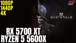 New World | Ryzen 5 5600x + RX 5700 XT | 1080p, 1440p, 4K benchmarks!