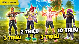 Team Free Fire show kho đồ hàng hiệu xem ai là người giàu nhất | HEAVY Free Fire