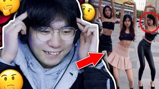【土味视频】精神小妹当街打擦边球！真的是太怪了！