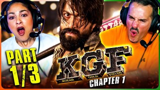 K.G.F.: CHAPTER 1 Movie Reaction Part 1/3! | Yash | Srinidhi Shetty | Ramachandra Raju