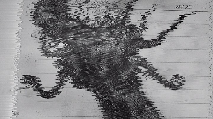 مخلوقات خيالية رسمتها بنفسي، إنسان يمشي إلى الوراء