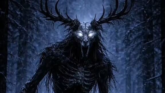 Di hutan beku Amerika Utara, suku Algonquin memiliki legenda menyeramkan tentang Wendigo