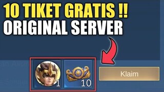 RESMI !! 10 TIKET GRATIS DI ORIGINAL SERVER ! 100% DI PASTIKAN DAPET SKIN SAINT SEIYA GRATIS