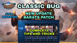 Classic Bug New Update Barats Patch Mobile Legends Full Tutorial