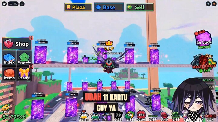 Pasukan kartu evo termahal akhirnya dibuka! Kira-kira dapat apa aja ya di lantai atas?