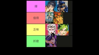 排名！空条徐伦！最好的主角人设！ JOJO的奇妙冒险！石之海！