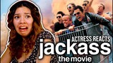 ACTRESS REACTS TO JACKASS: THE MOVIE (2002) FIRST TIME REACTION!