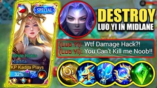 KADITA DESTROY LUO YI IN RANK GAME!! | BEST BUILD AND EMBLEM | TOP GLOBAL KADITA GAMEPLAY