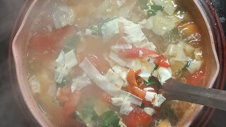 canh mây Không có hột gà vẫn có canh mây thơm ngon.