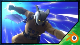 Dragon Ball Super Hero! Gamma 2| Blender Speed Render