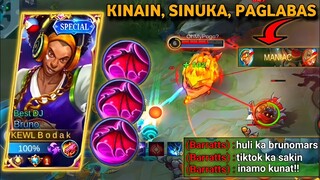 KINAIN, SINUKA, PAGLABAS MANAIC | TOP GLOBAL/PHILIPPINES BRUNO | - Mobile Legends - MASTER BODAK